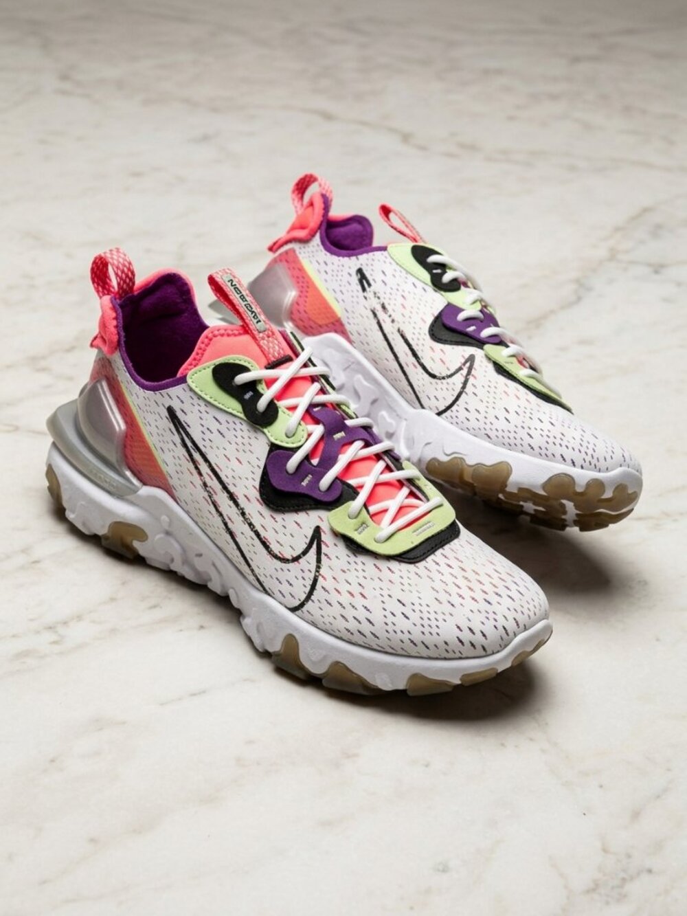 Nike React Vision Barely Volt Pink Sneakers